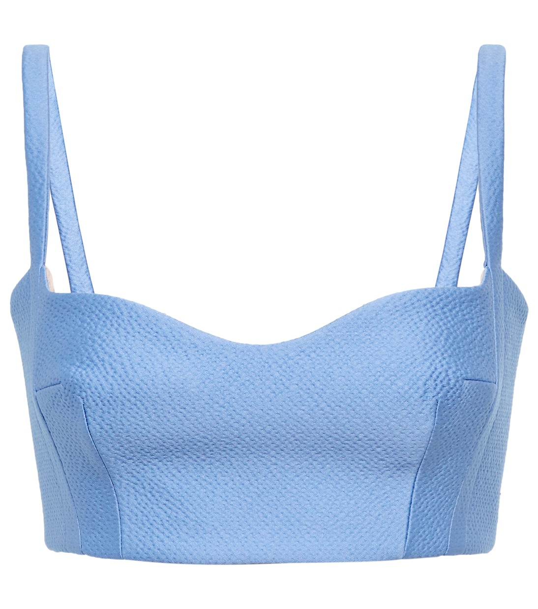 Cropped-Top Carina aus Cloqué | Emilia Wickstead