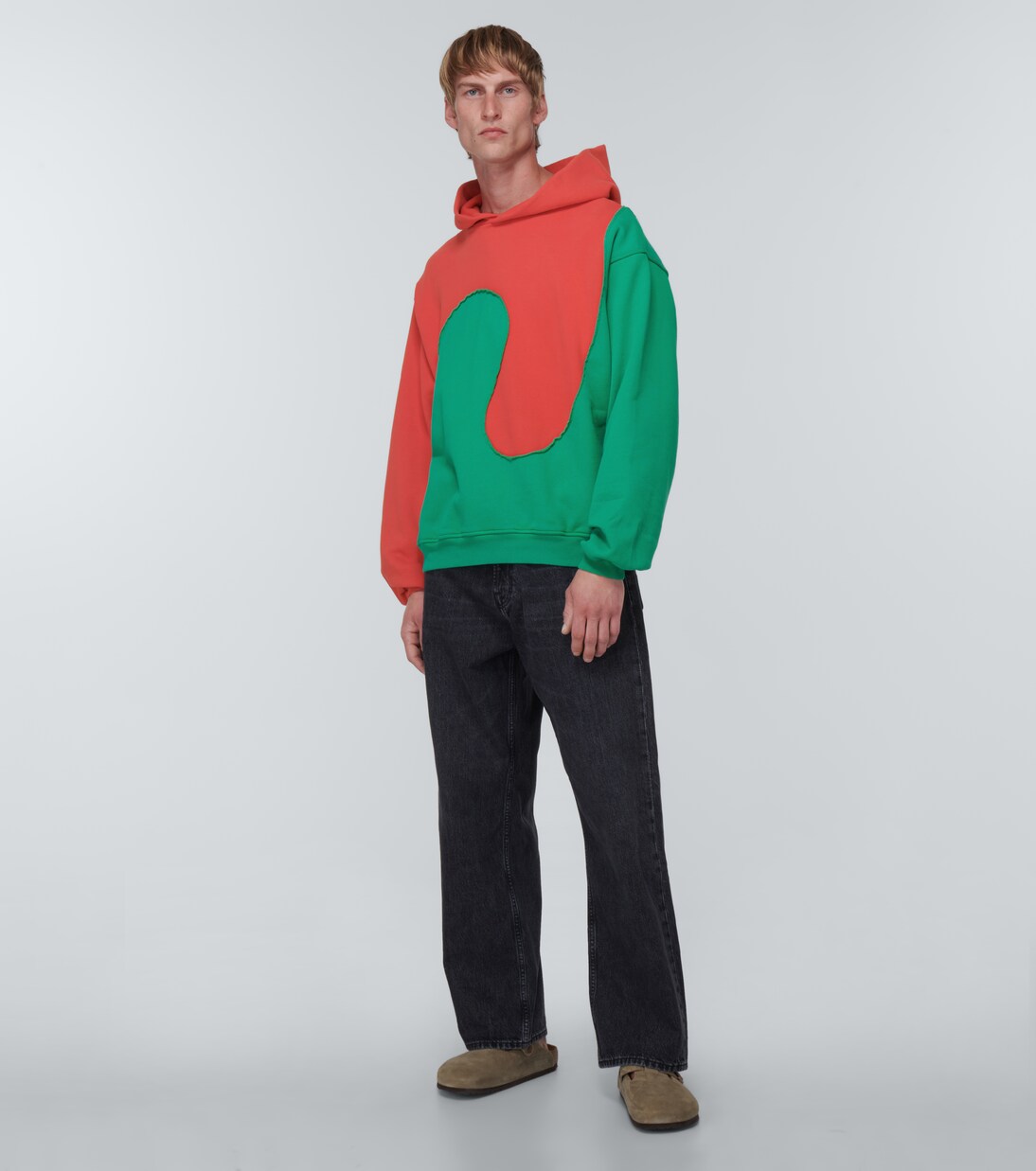 Felpa Wave in misto cotone con cappuccio | ERL
