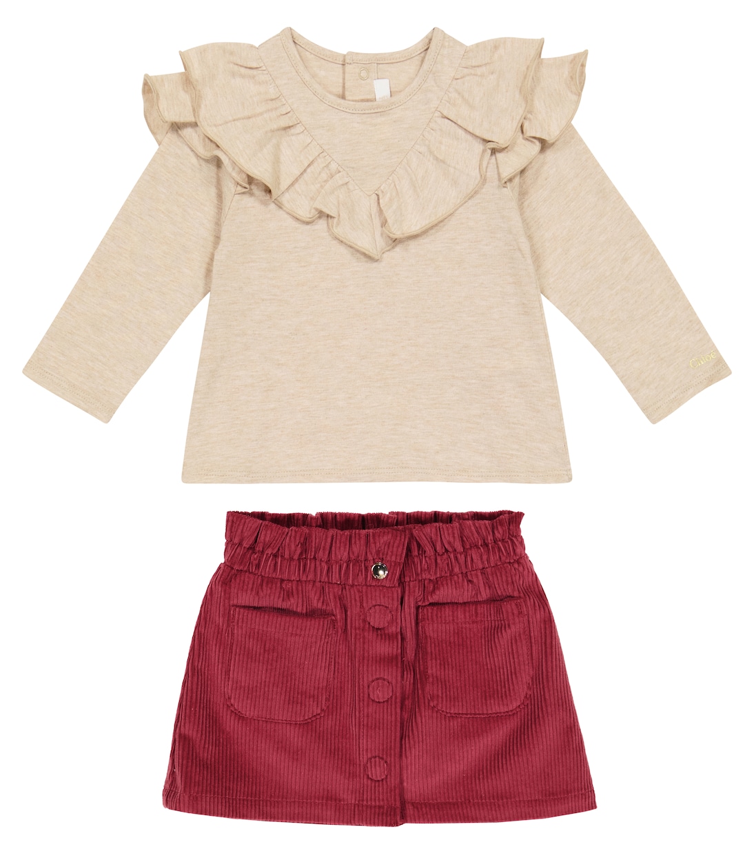 Ensemble pull et jupe en coton | Chloé Kids