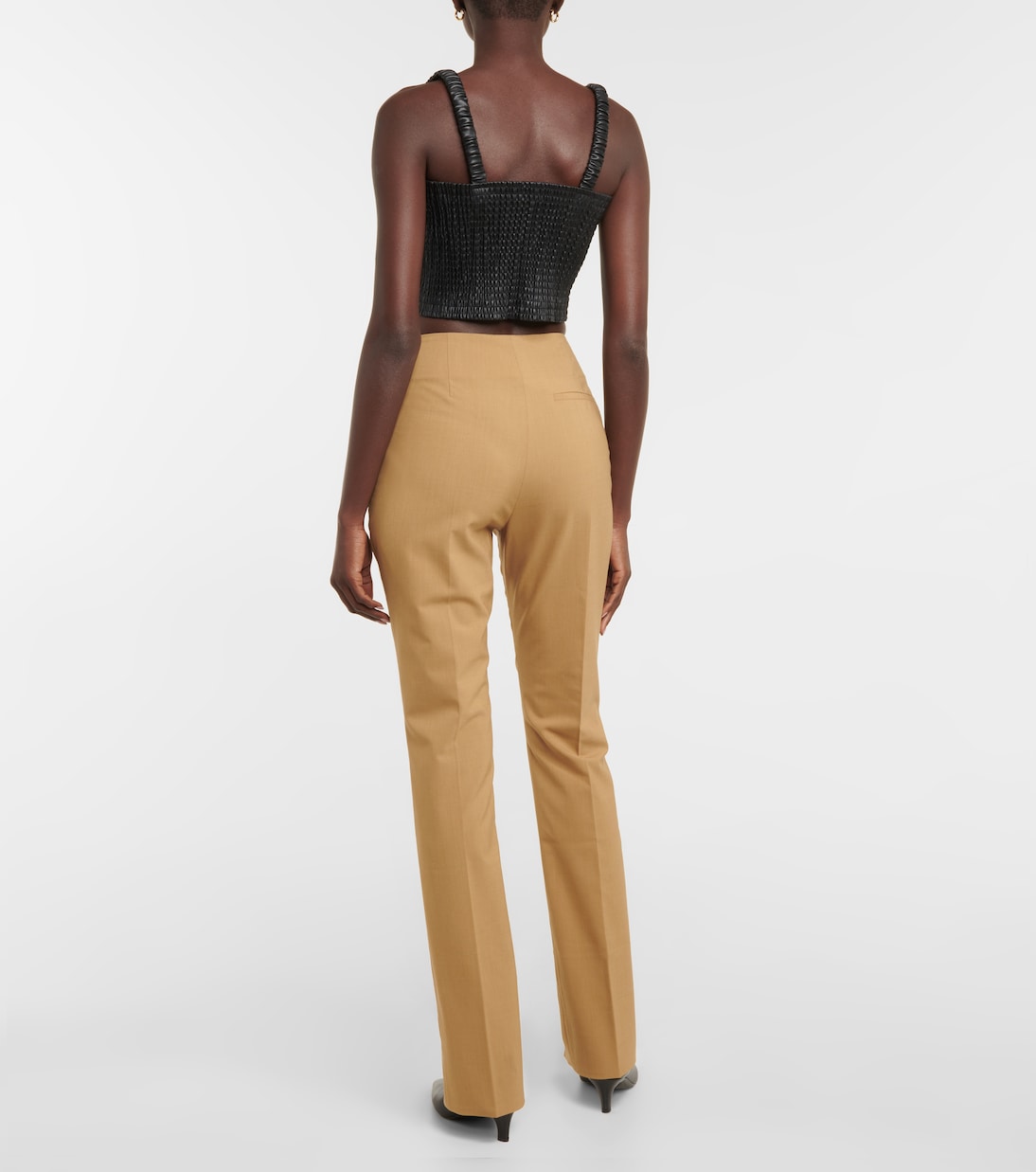 Florine slim wool-blend pants | Nanushka