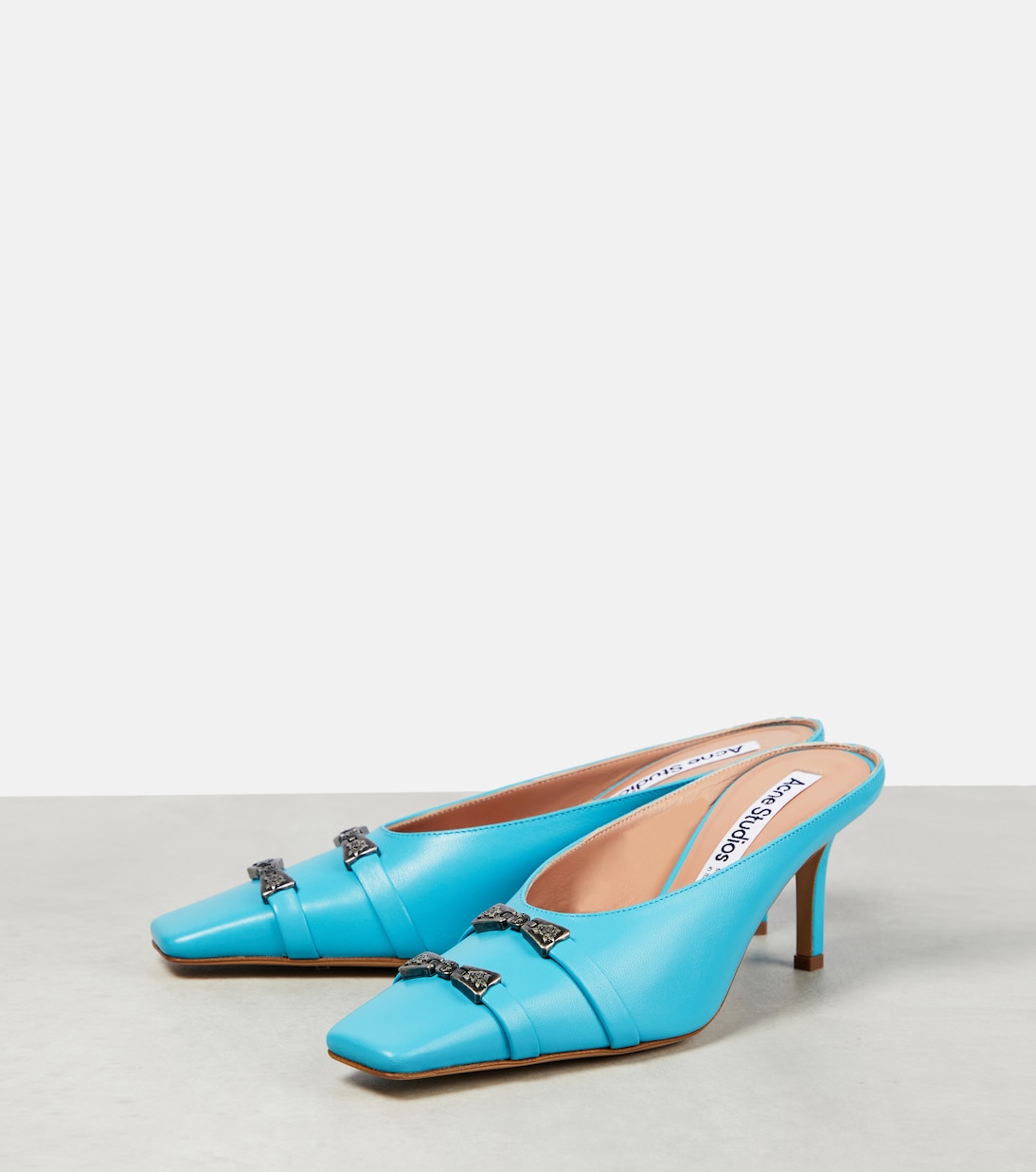 Verzierte Mules aus Leder | Acne Studios