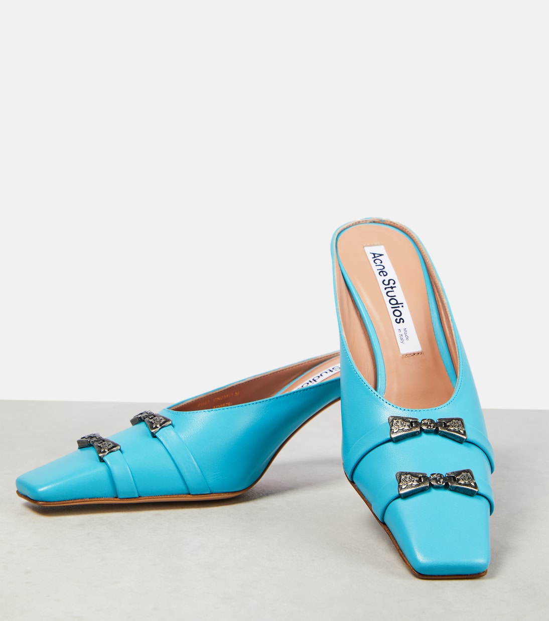 Verzierte Mules aus Leder | Acne Studios