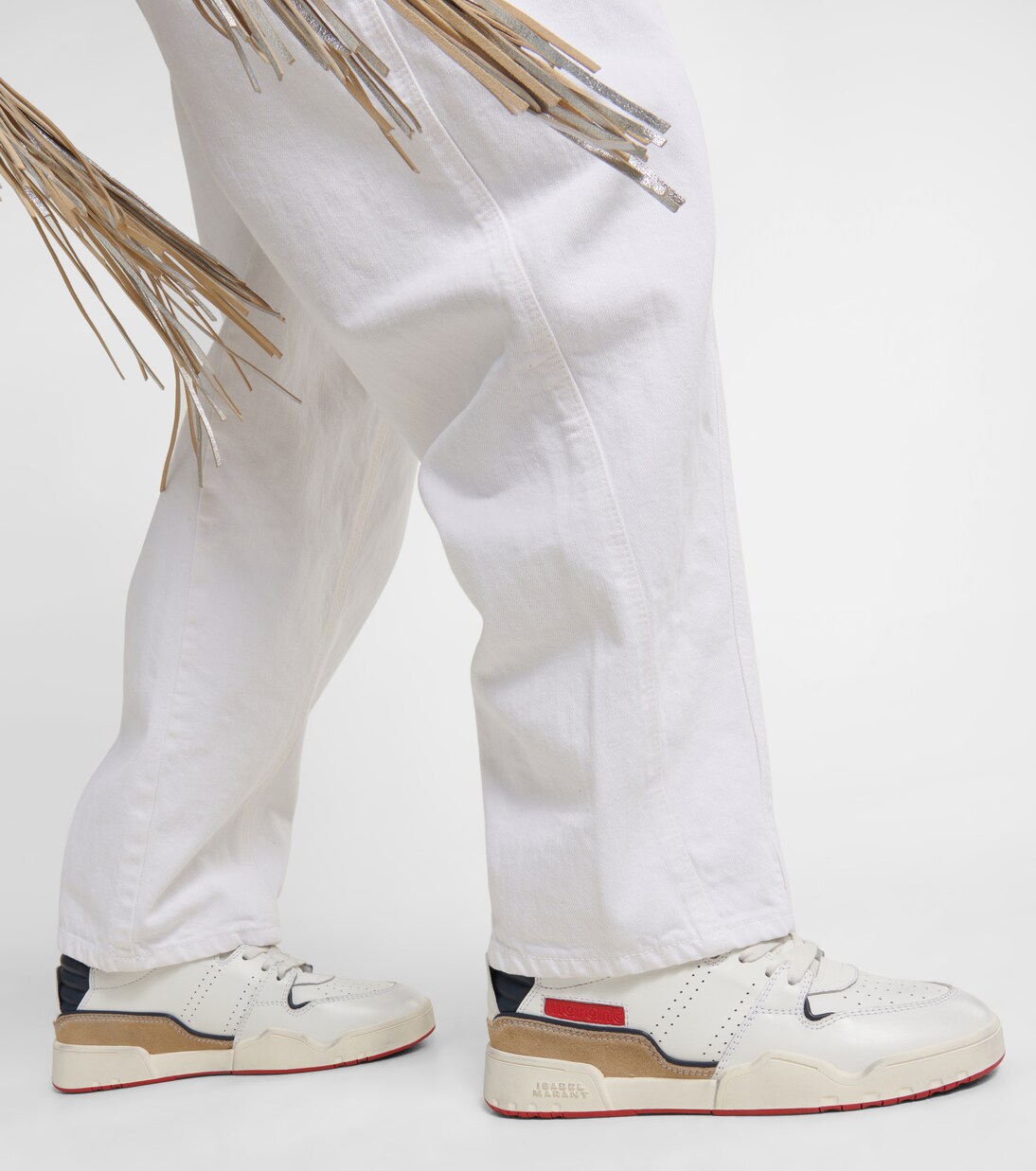 【送料&関税込】Isabel Marant Emree Sneakers In White Leathe Isabel Marant Emree Leather Sneakers White Red Size 38 | eBay