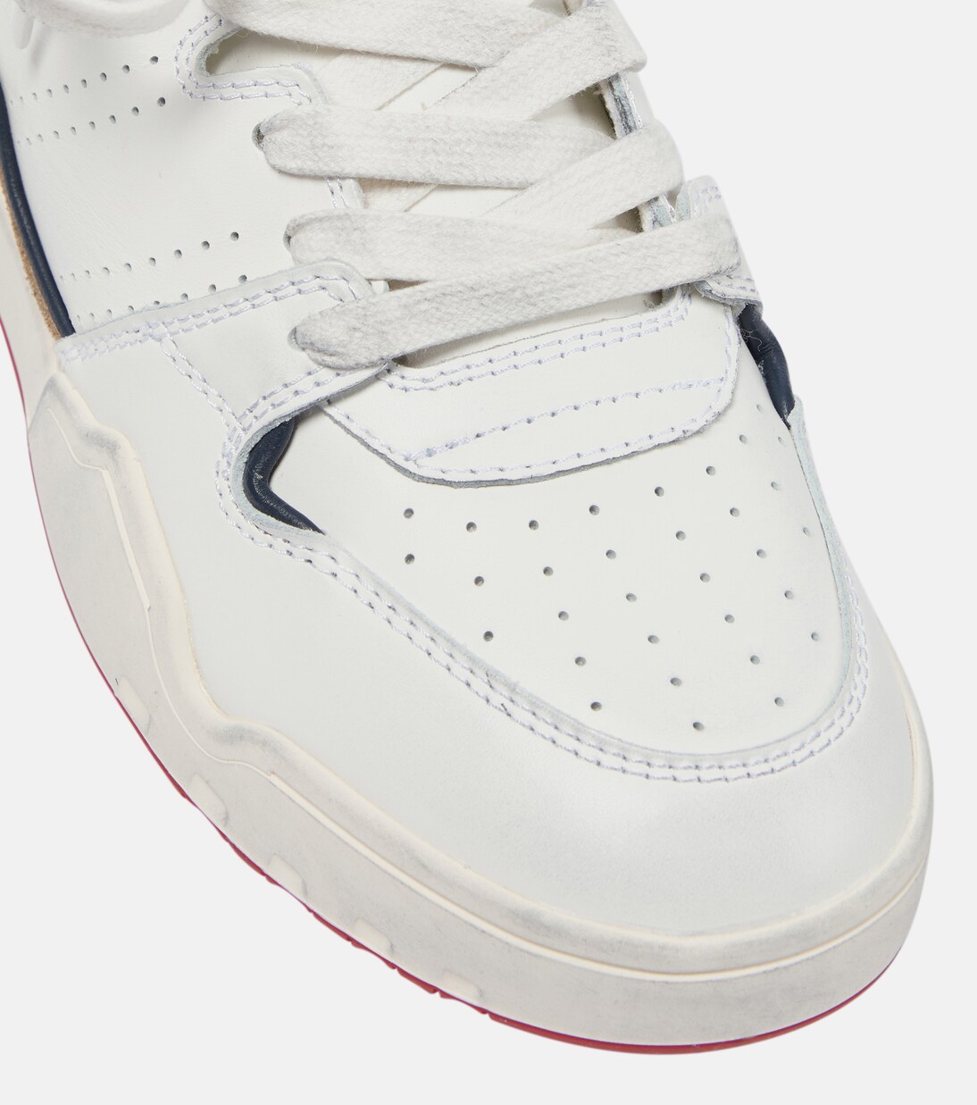 【送料&関税込】Isabel Marant Emree Sneakers In White Leathe Emree leather sneakers in white - Isabel Marant | Mytheresa