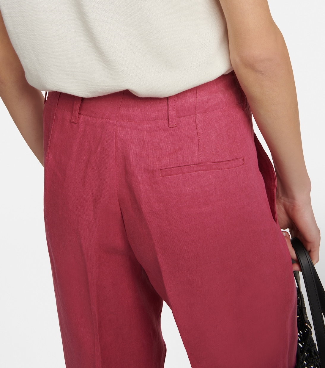 Rebecca linen cropped linen pants | 'S Max Mara