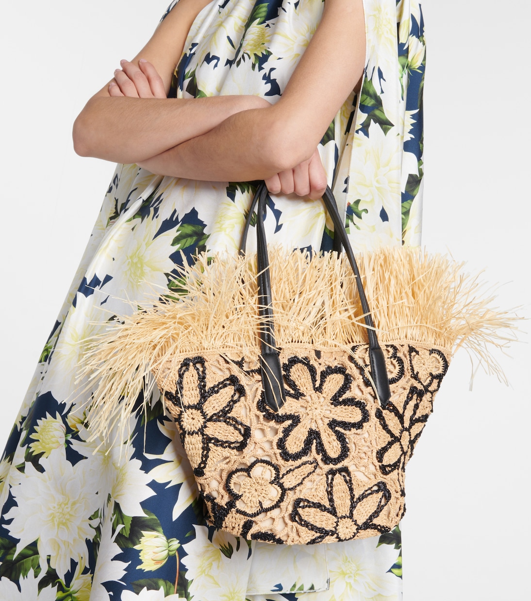 Oscar de la renta flower bag best sale