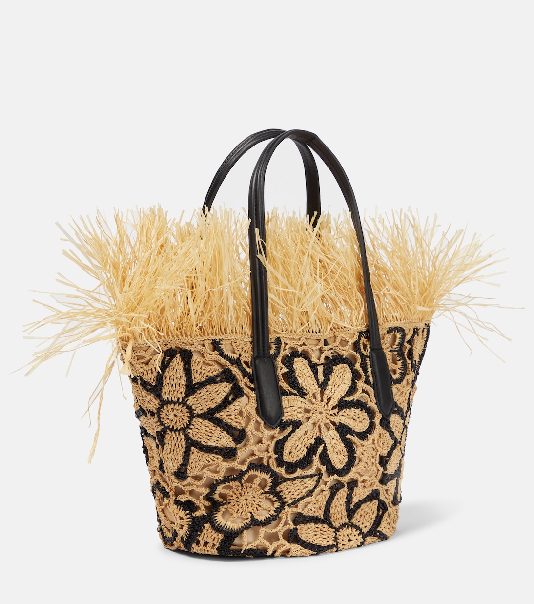 Borsa a secchiello in paglia | Oscar de la Renta