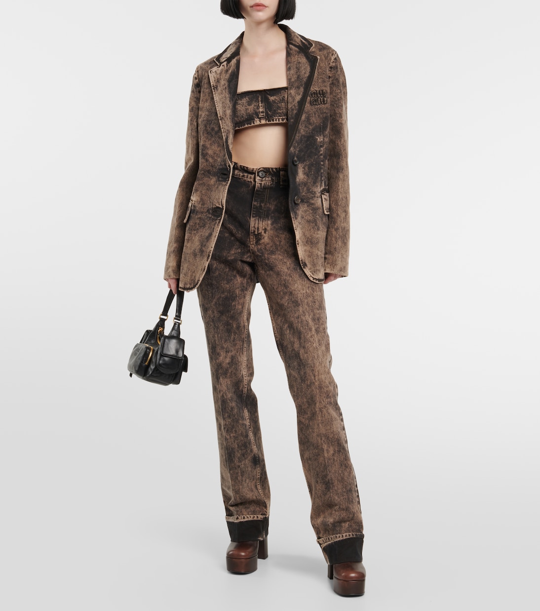 Jeans regular a vita bassa | Miu Miu
