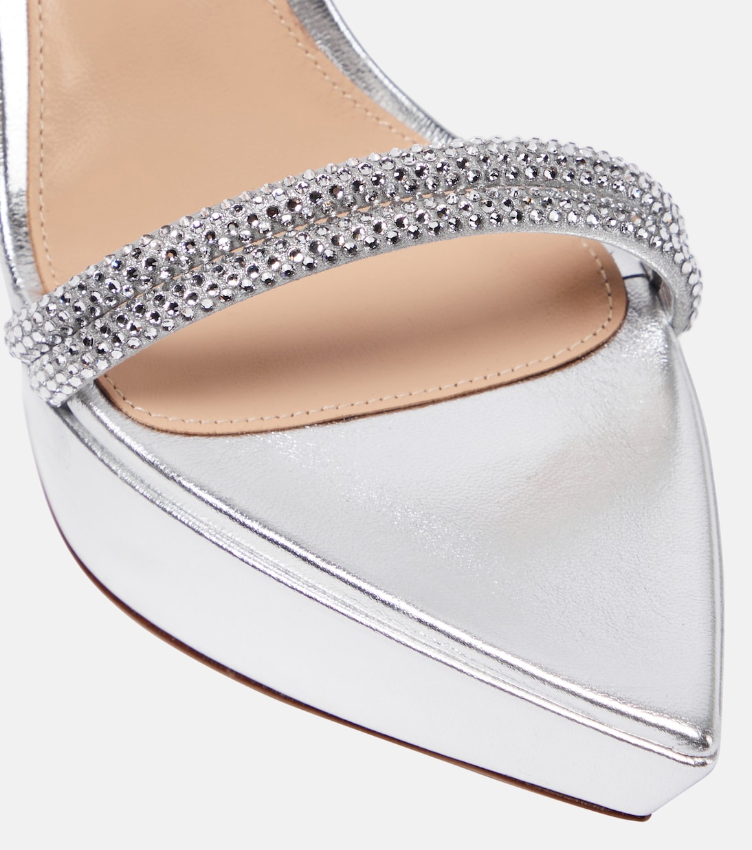 Burma embellished leather platform sandals | Gianvito Rossi