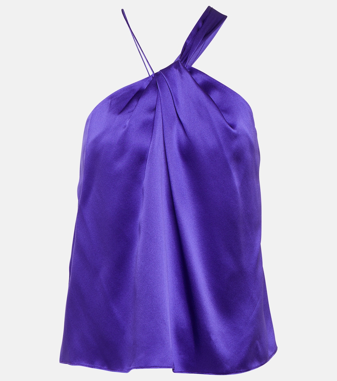 Top asymétrique en satin de soie | The Sei