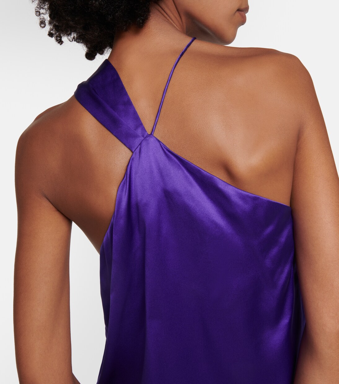 Top asymétrique en satin de soie | The Sei