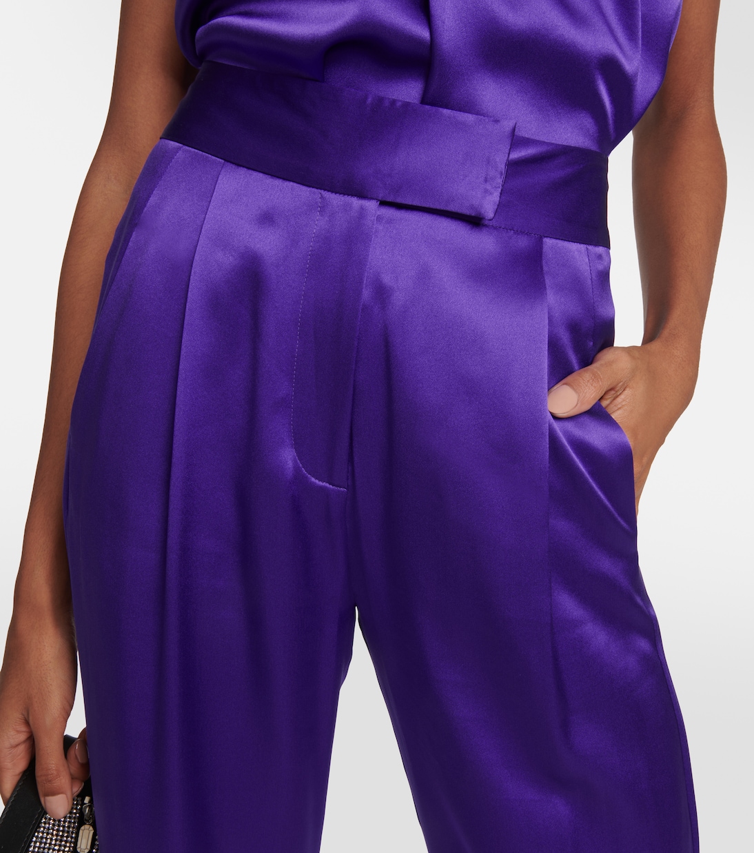 Pantalon ample en satin de soie | The Sei