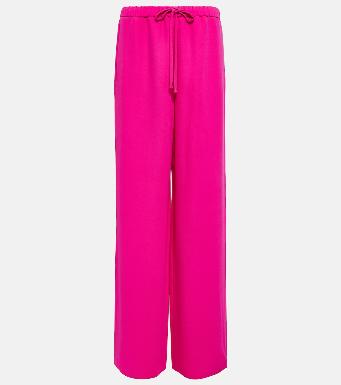 Pantalon ample à taille haute en soie | Valentino
