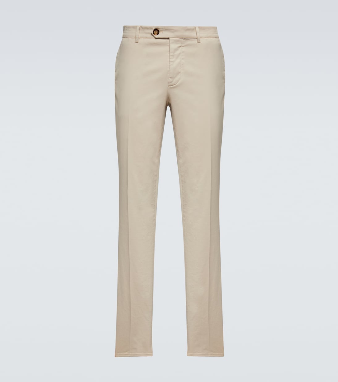 Pantalones slim de mezcla de algodón | Brunello Cucinelli