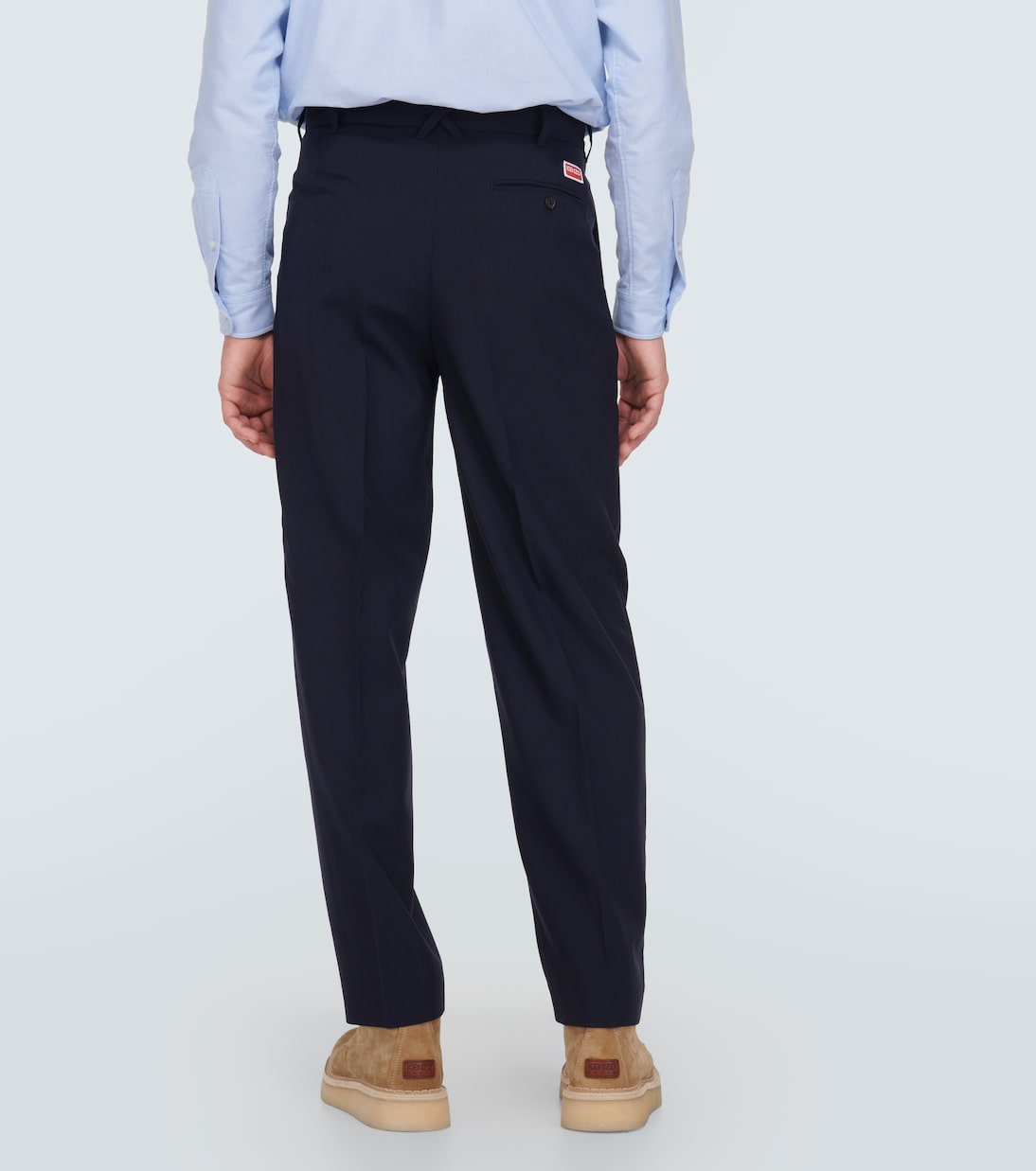 Pantalon droit en laine vierge | Kenzo