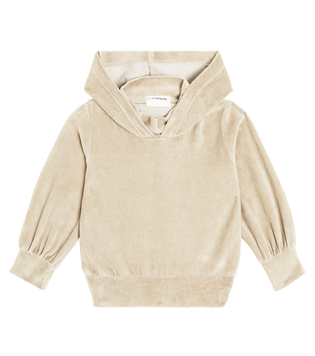 Baby - Felpa Albina in misto cotone con cappuccio | 1 + in the Family