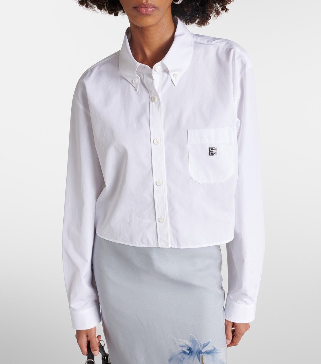 Chemise raccourcie en coton | Givenchy