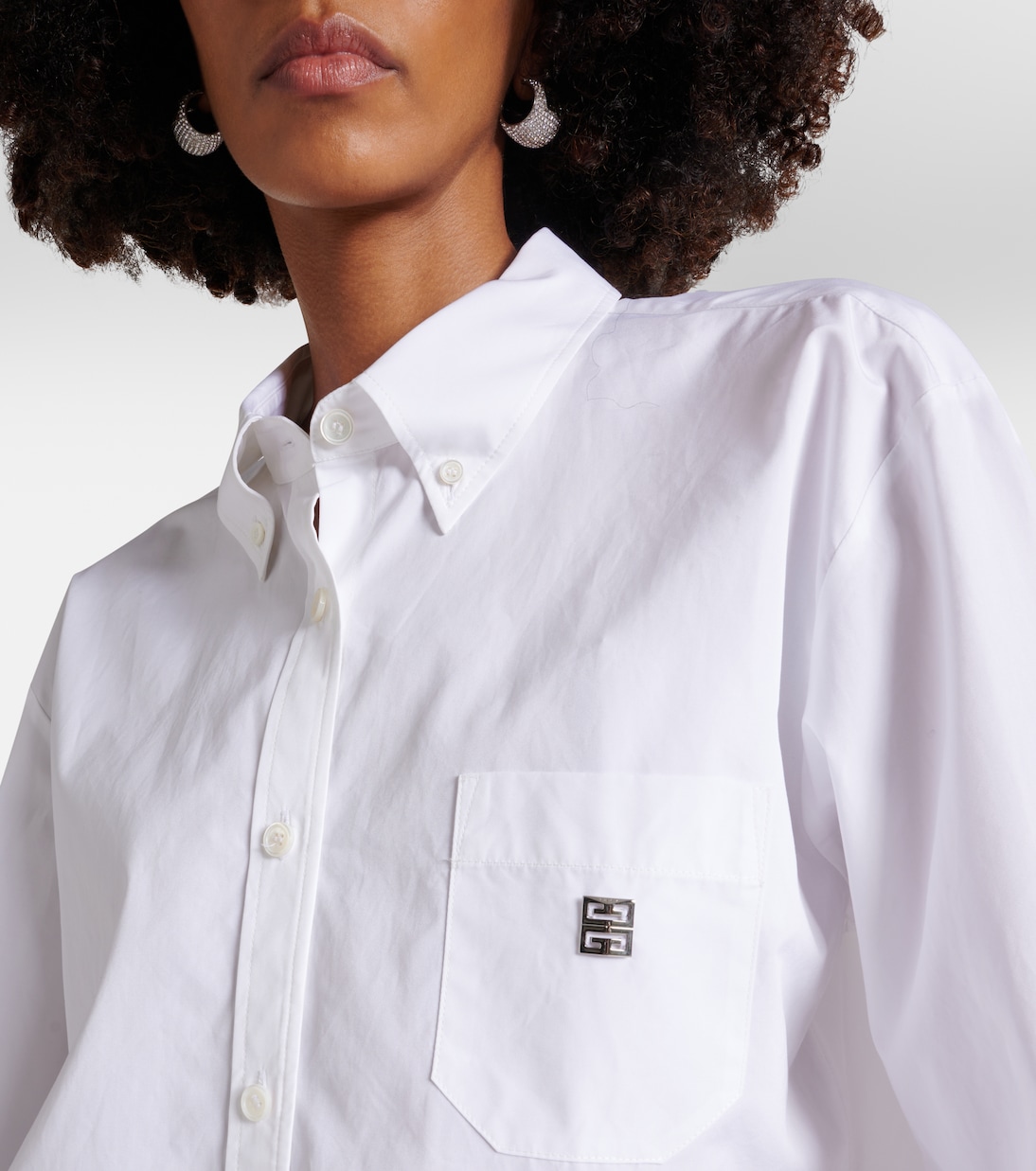 Chemise raccourcie en coton | Givenchy