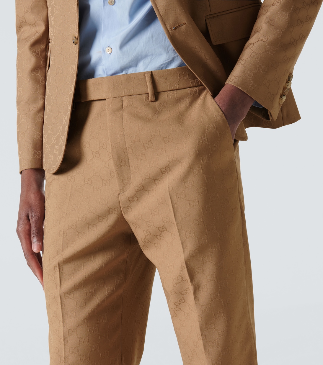 GG jacquard straight pants | Gucci