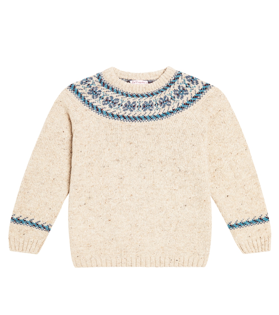 Pull intarsia en laine mélangée | La Coqueta