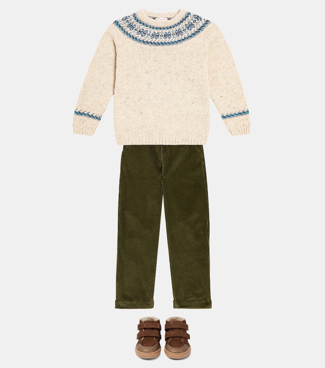 Pull intarsia en laine mélangée | La Coqueta
