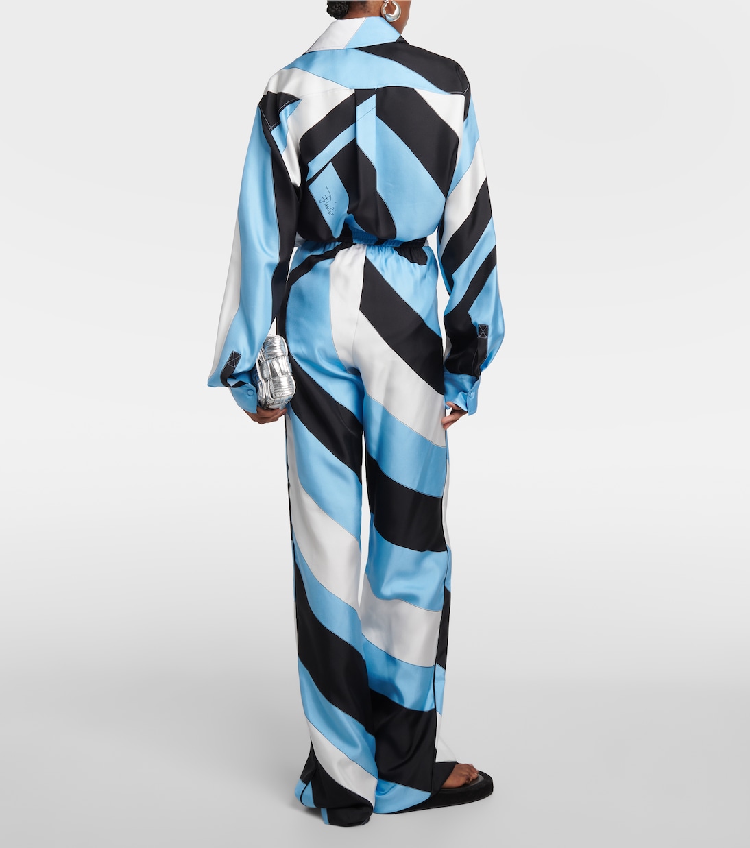 Iride silk palazzo pants | Pucci