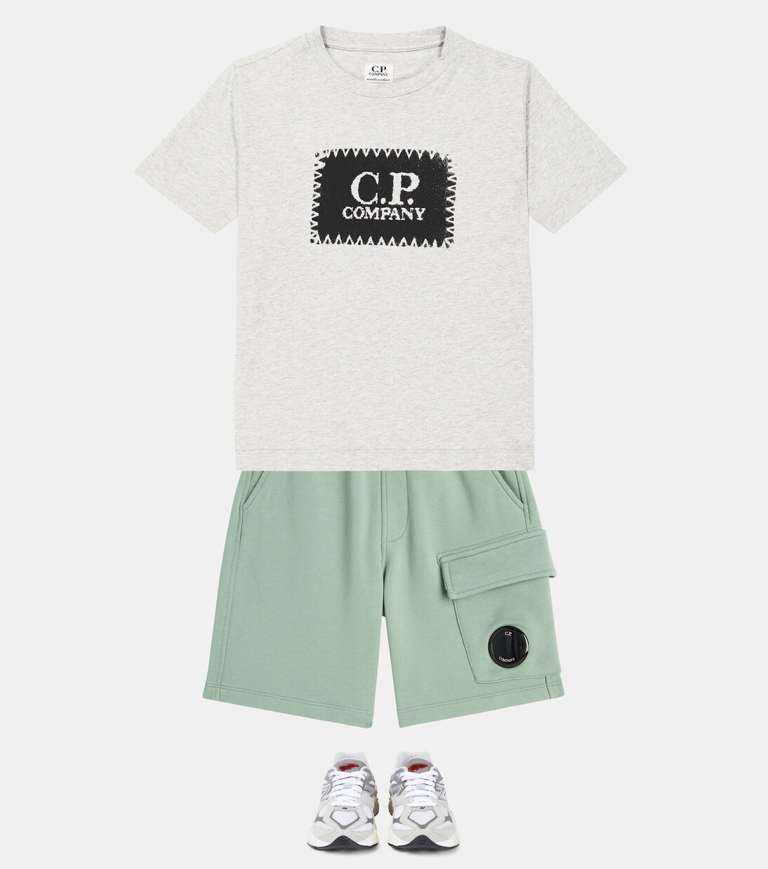 T-shirt U16 en coton à logo | C.P. Company Kids