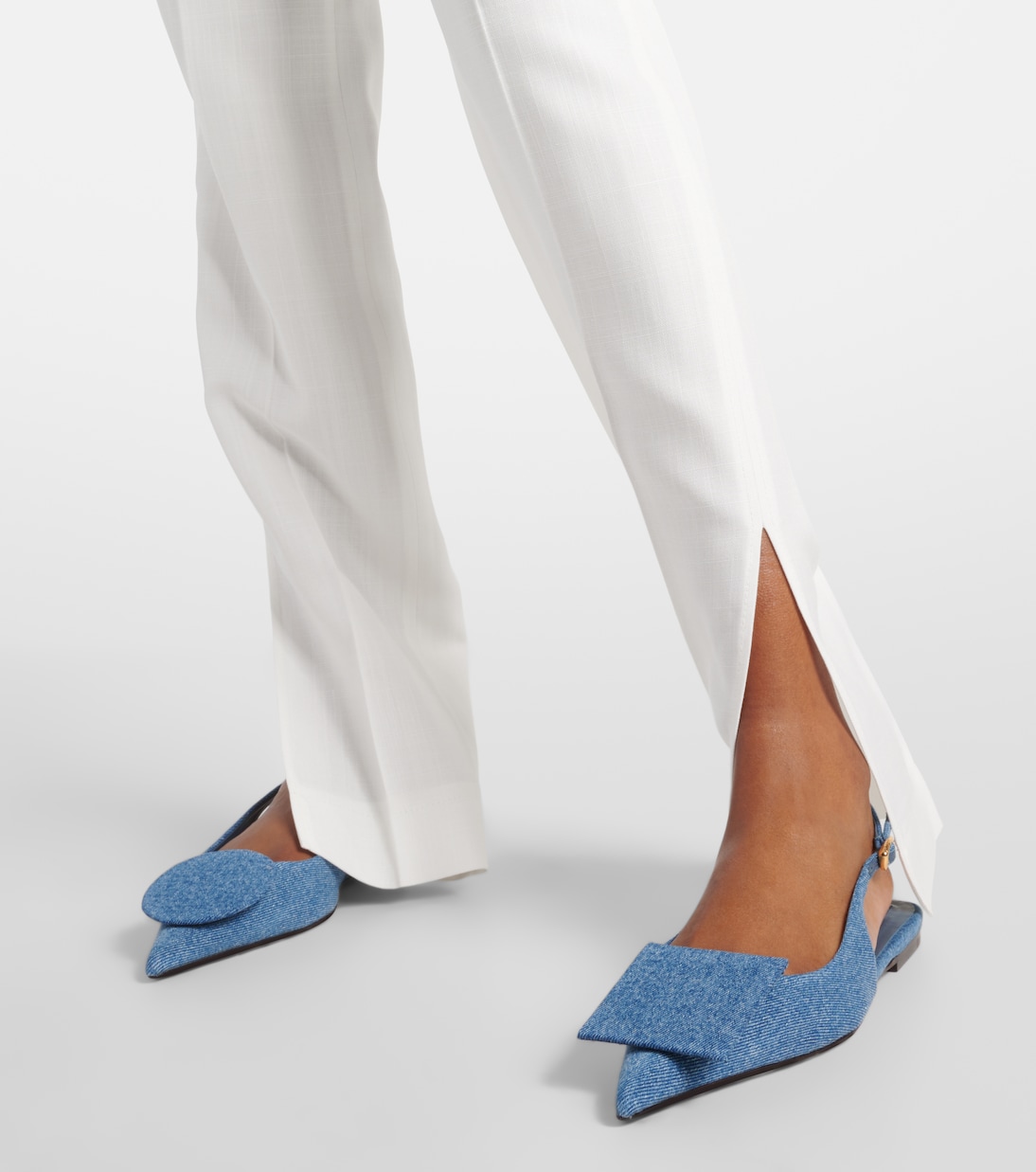 Ballerine slingbacks Duelo Plates in denim | Jacquemus