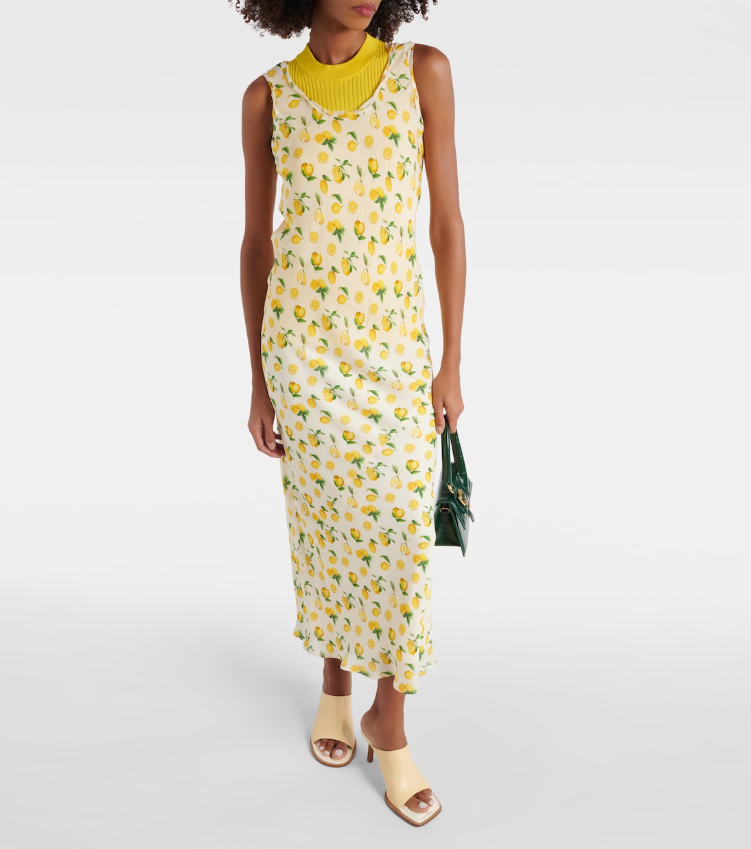 Robe longue Tonale imprimée en soie | Sportmax