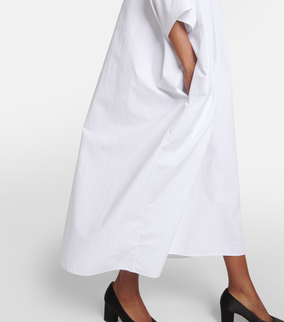 Oversize-Midikleid Isora aus Baumwollpopeline | The Row