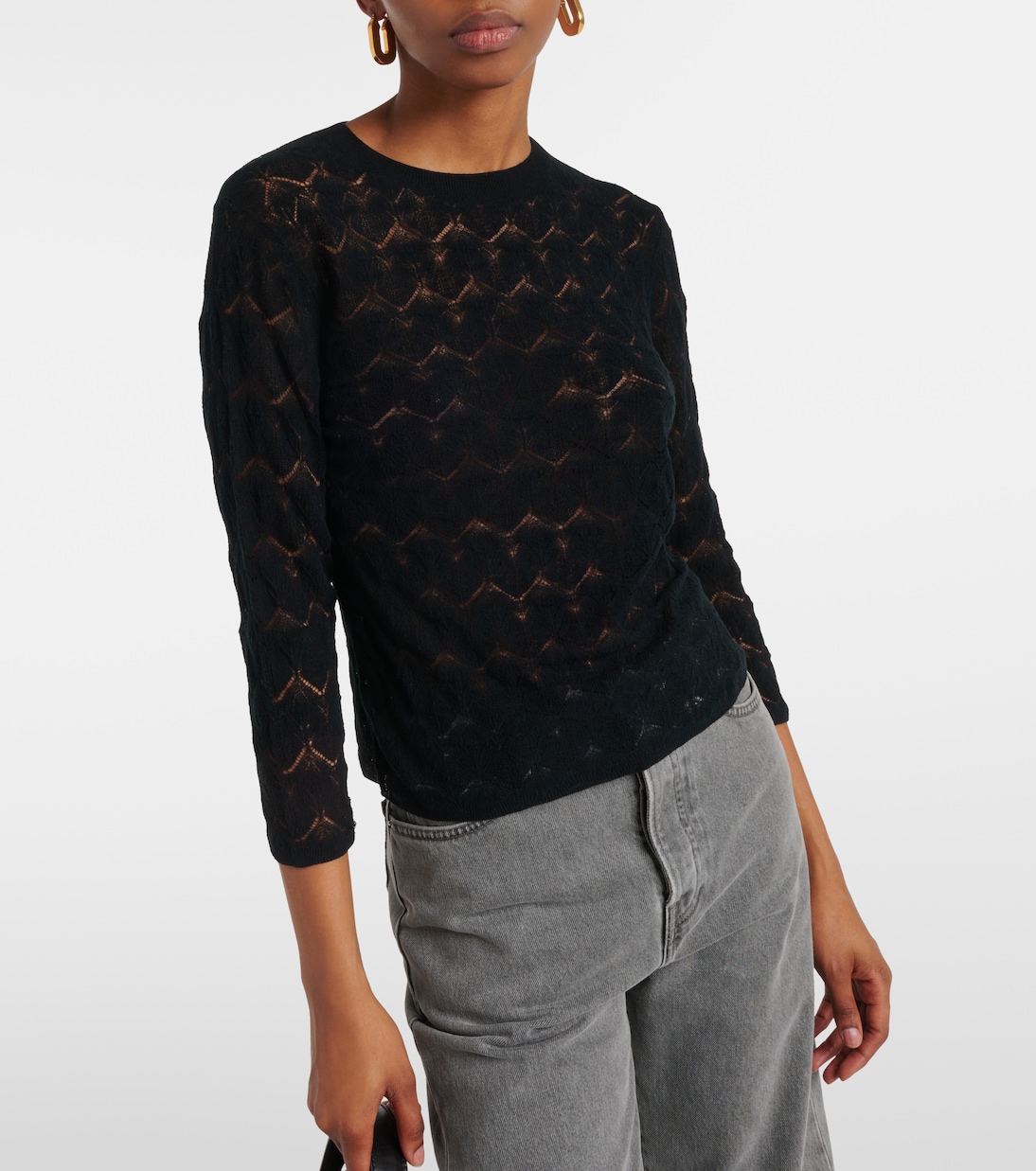 Cotton lace top | Vince