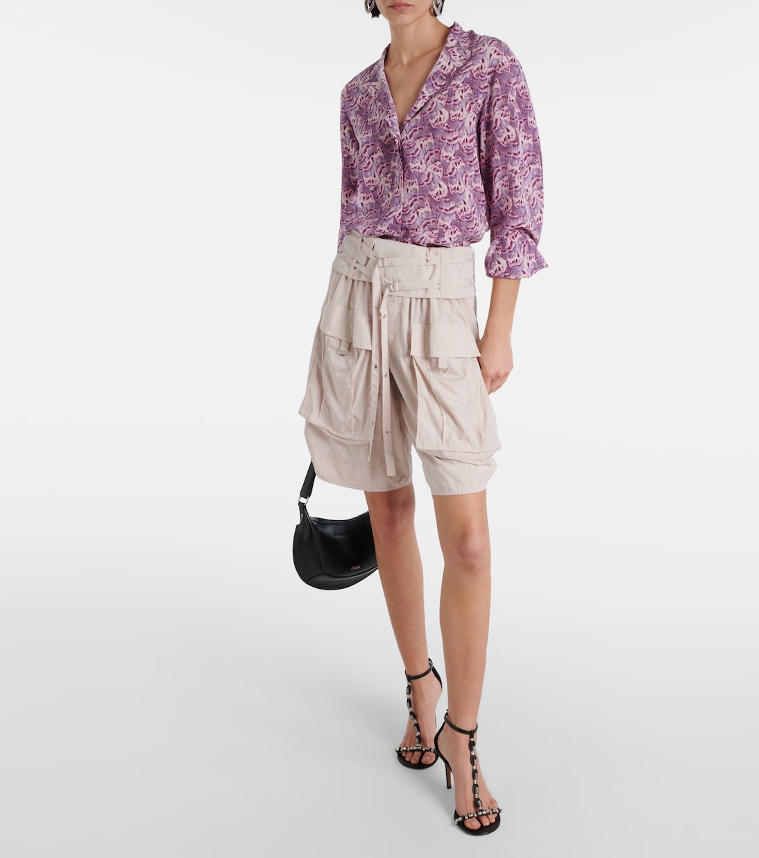 Short cargo Heidi à ceinture | Isabel Marant