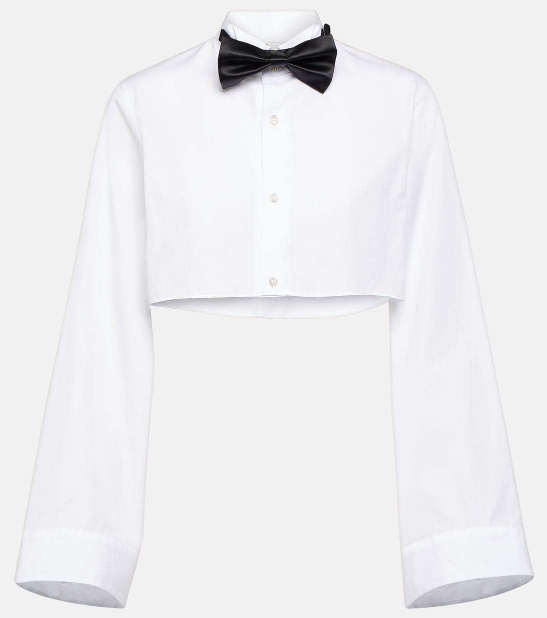 Camicia cropped in cotone | Noir Kei Ninomiya