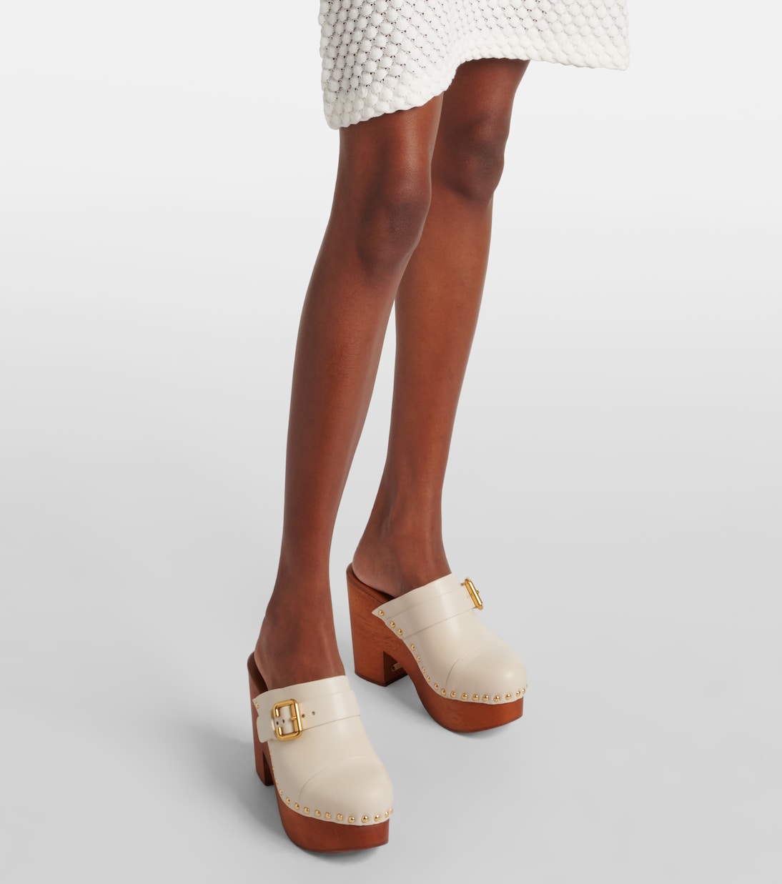 Clogs Jeannette aus Leder | Chloé