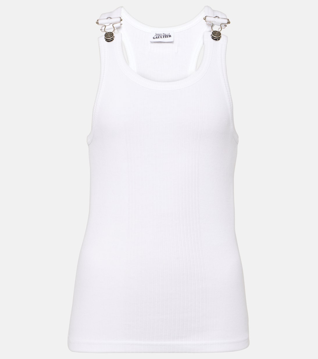 Tank top in jersey di cotone a coste | Jean Paul Gaultier