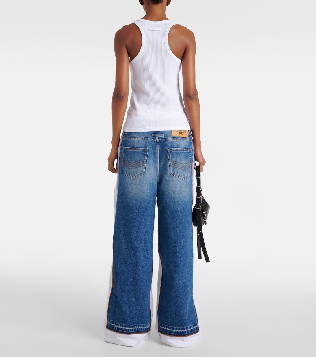 Tank top in jersey di cotone a coste | Jean Paul Gaultier