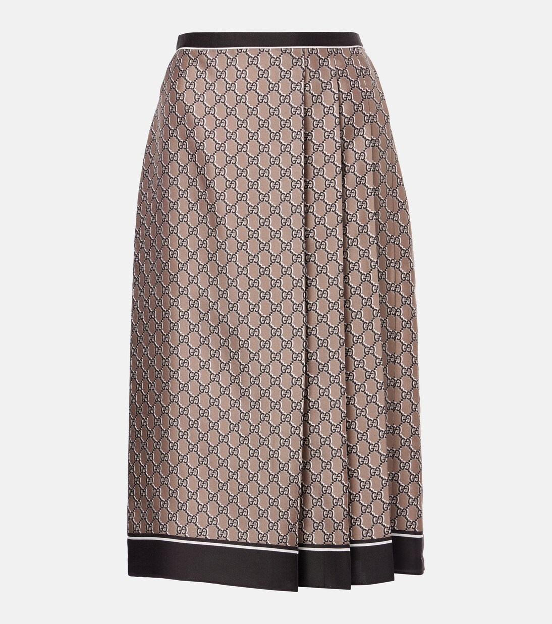Falda Midisatén Sombra GG de Gucci para Jóvenes Elegantes