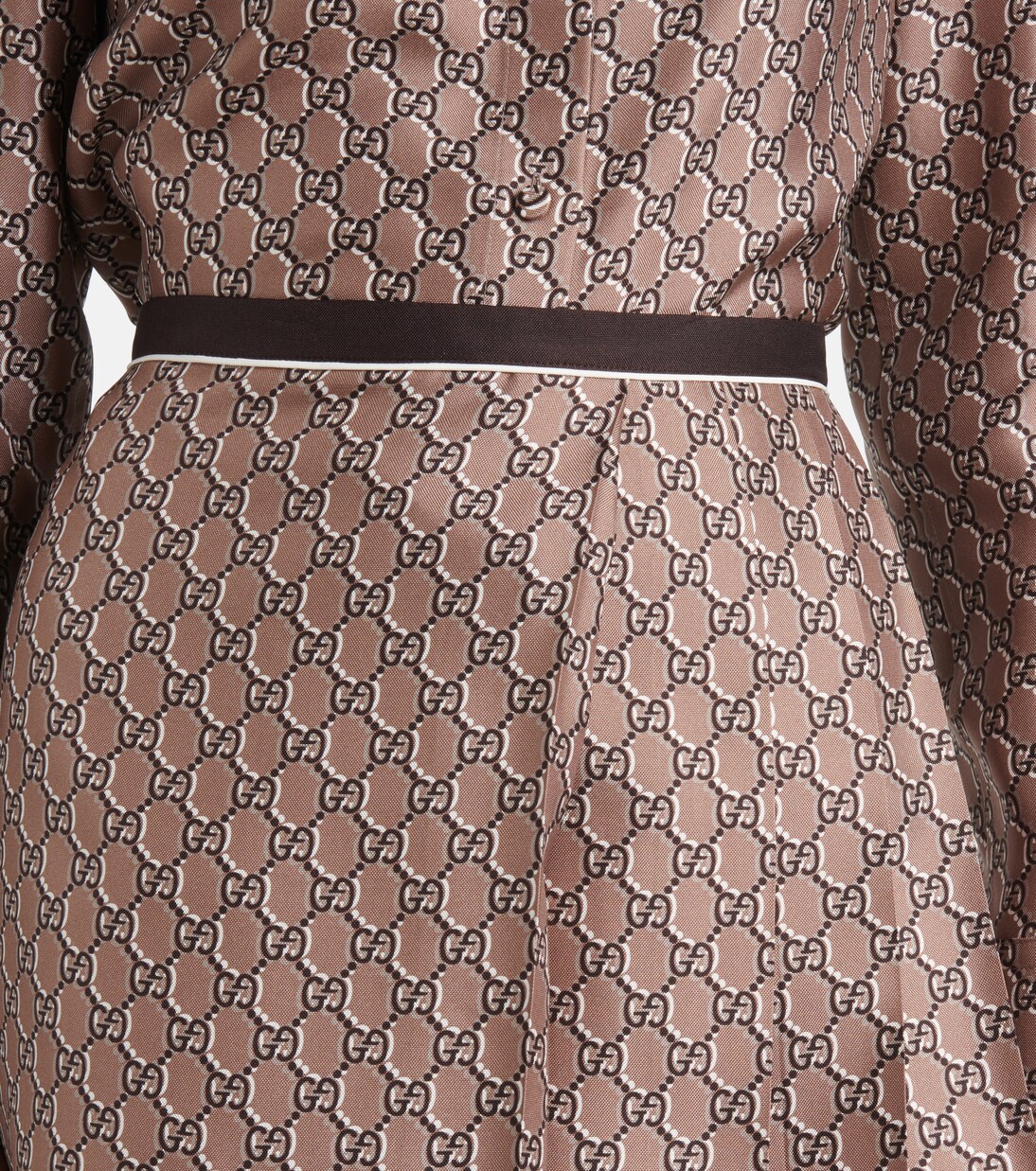Falda Midisatén Sombra GG de Gucci para Jóvenes Elegantes