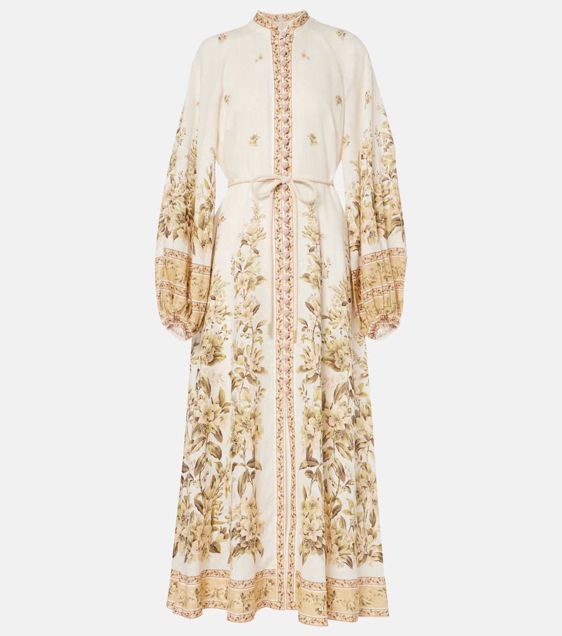 Bedrucktes Maxikleid aus Leinen | Zimmermann
