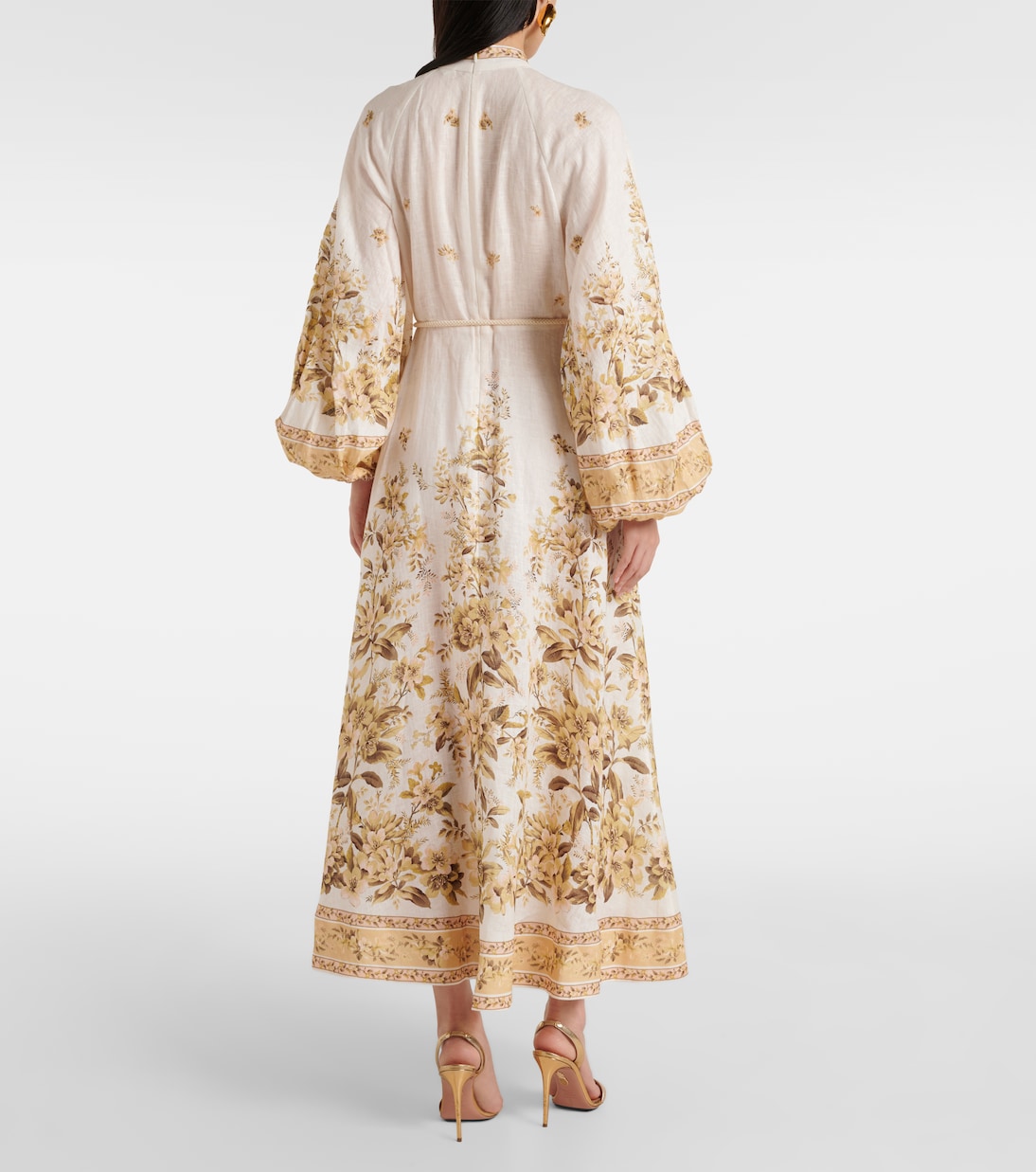 Bedrucktes Maxikleid aus Leinen | Zimmermann