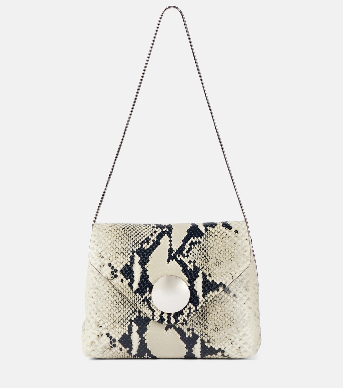 Borsa a spalla Bobbi in pelle stampata | Khaite