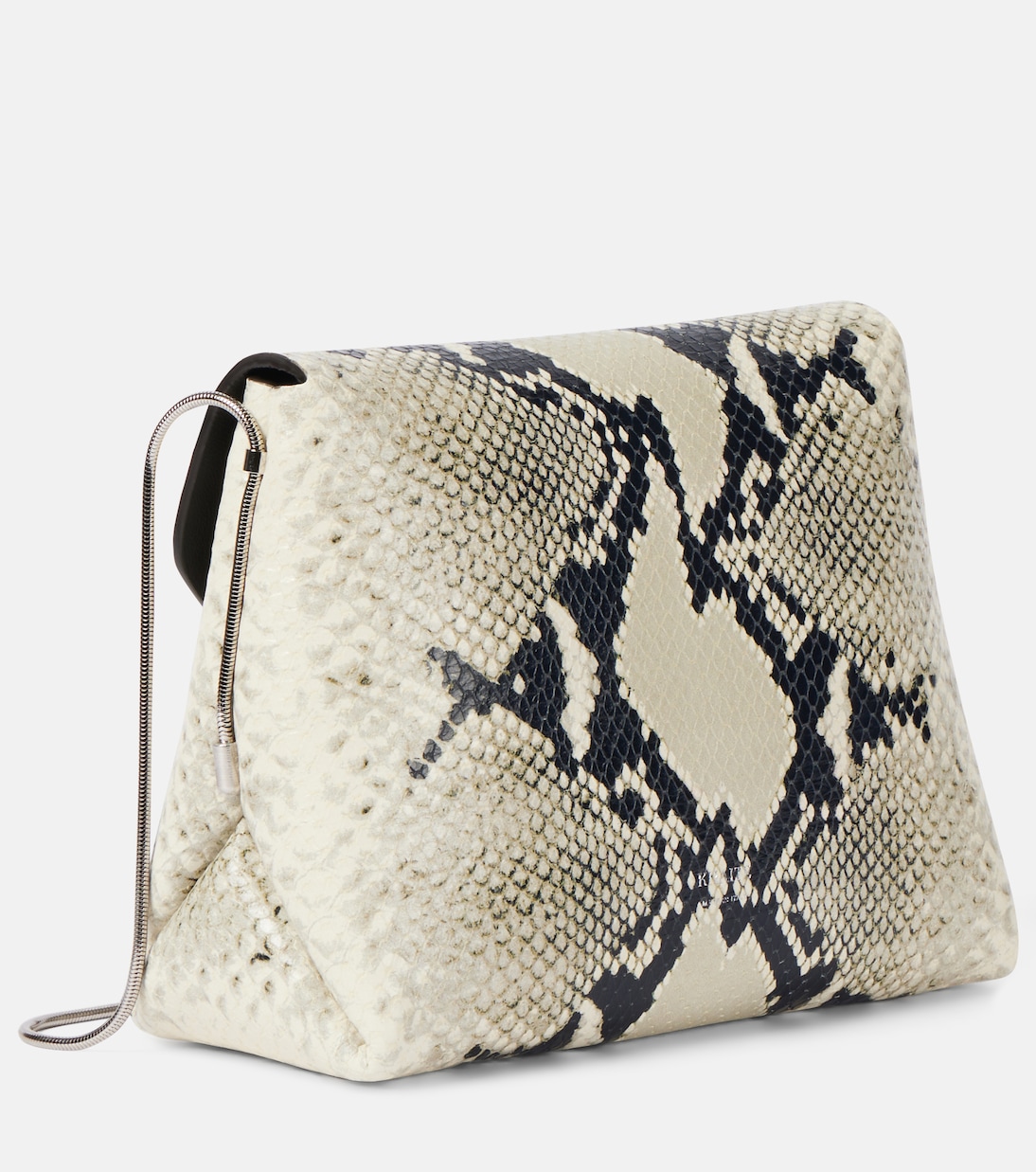 Borsa a spalla Bobbi in pelle stampata | Khaite