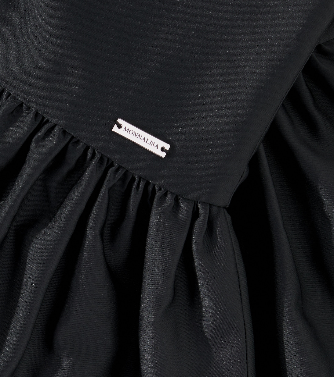 Abito in duchesse con balze | Monnalisa