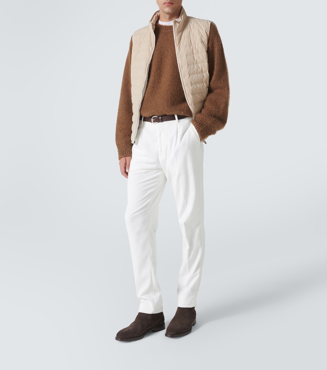 Pantalones slim de pana de algodón | Brunello Cucinelli