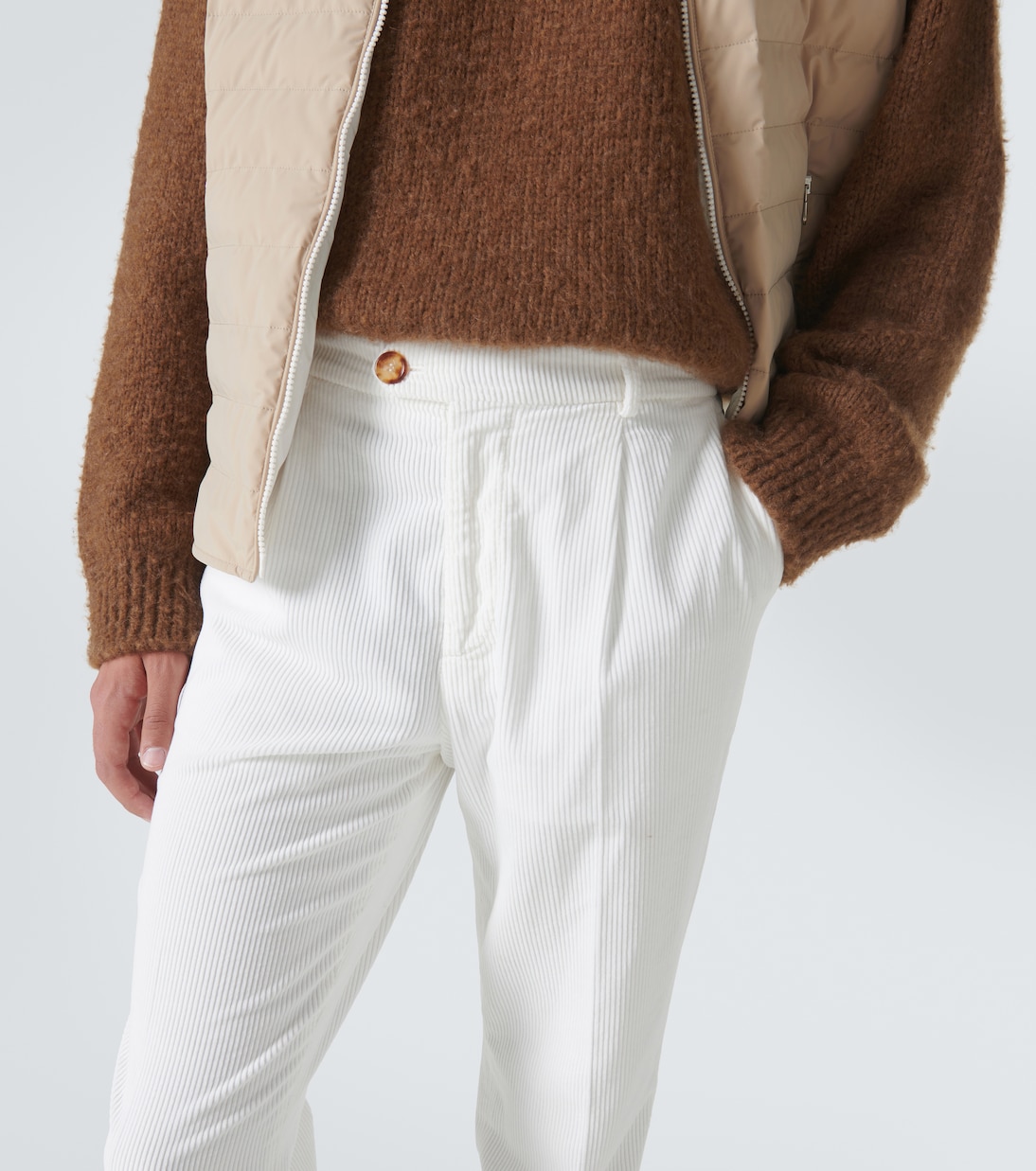 Pantalones slim de pana de algodón | Brunello Cucinelli