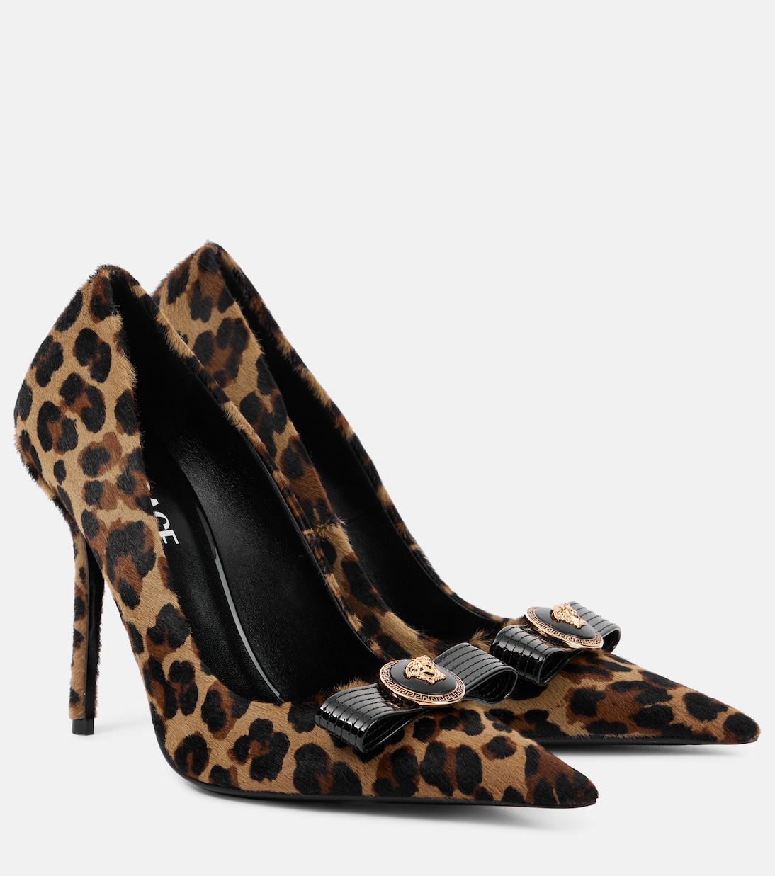 Bedruckte Pumps La Medusa aus Kalbshaar | Versace