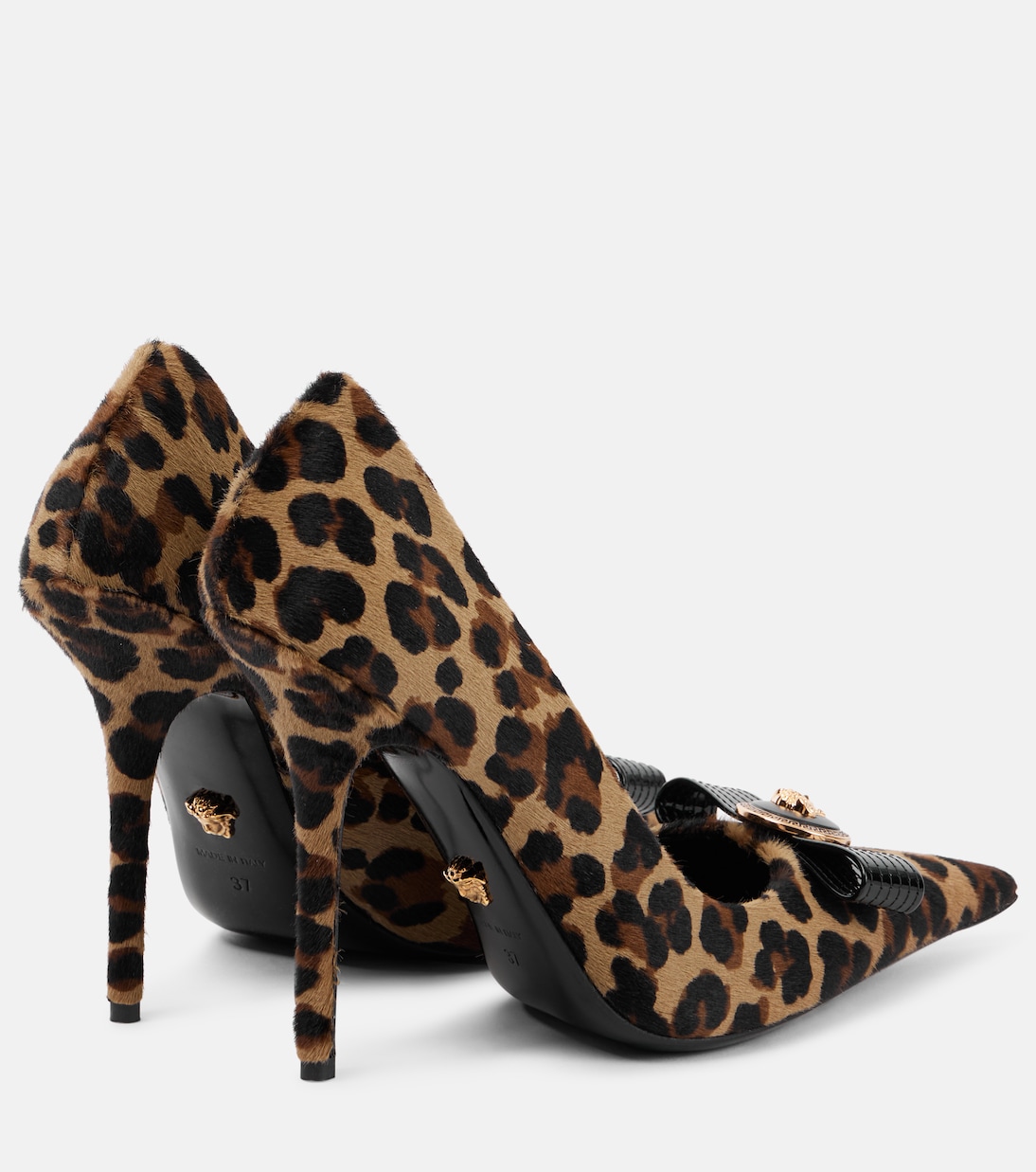 Bedruckte Pumps La Medusa aus Kalbshaar | Versace