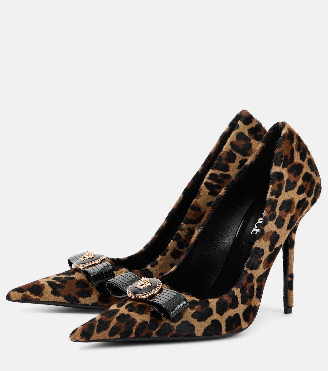 Bedruckte Pumps La Medusa aus Kalbshaar | Versace