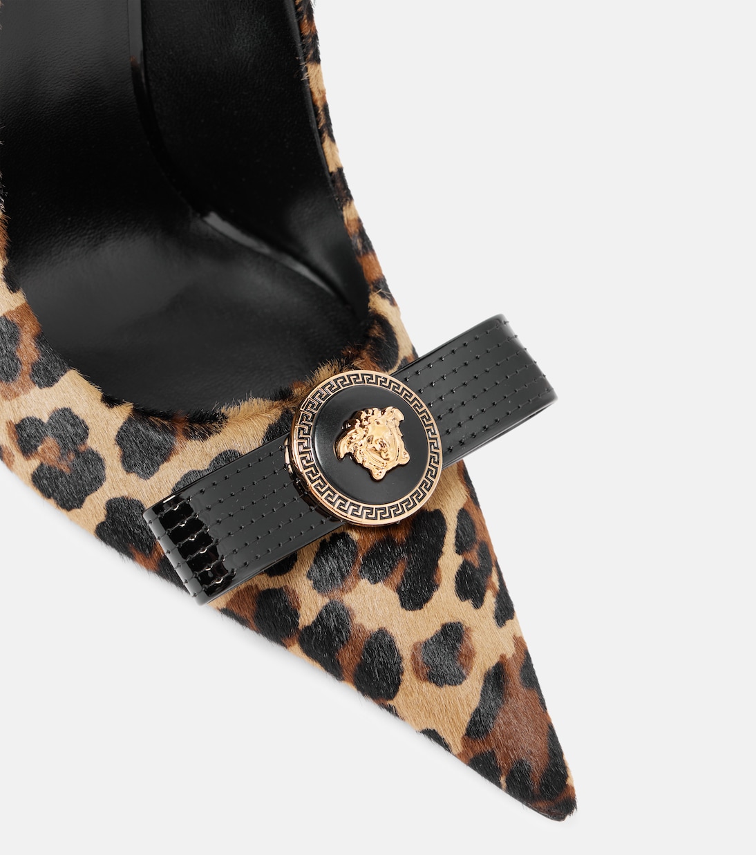 Bedruckte Pumps La Medusa aus Kalbshaar | Versace