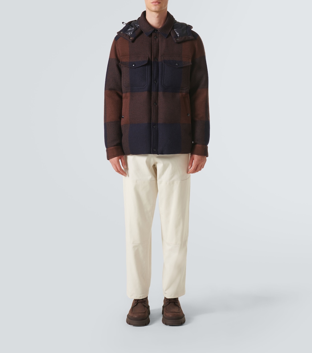 Ladurns checked wool down jacket | Moncler